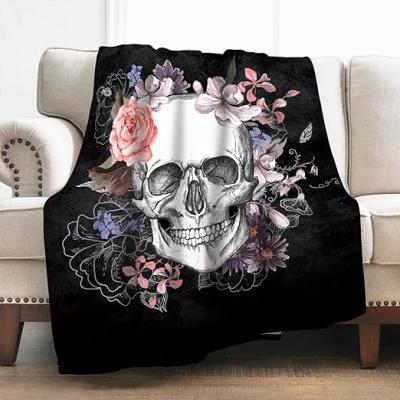 Skeleton Flower Language Blanket