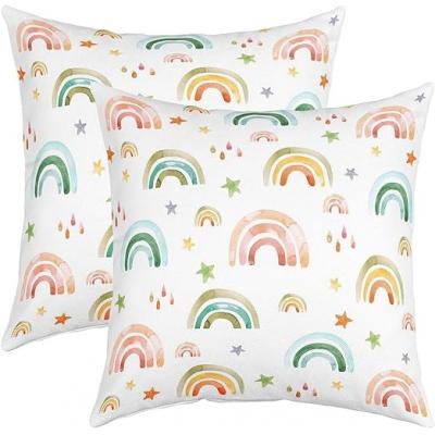 Rainbow Throw Pillow