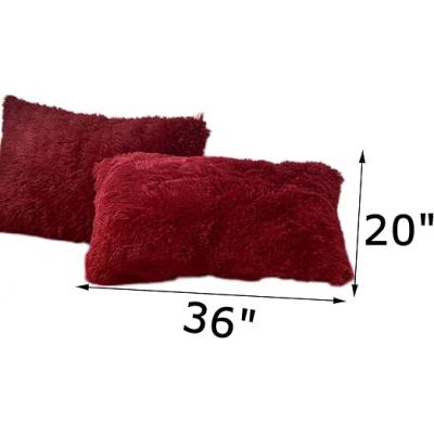 Red plush pillow